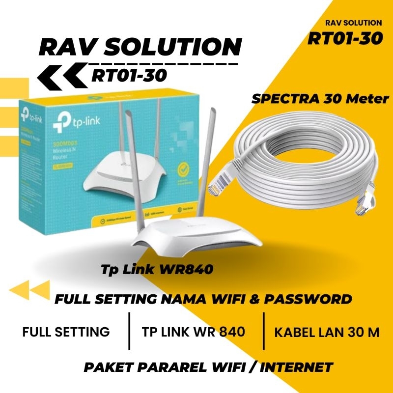 PAKET PARAREL WIFI ROUTER TP LINK WR840
